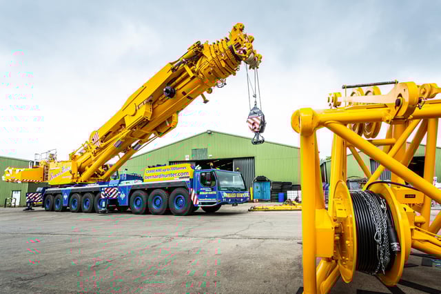 Edinburgh's Bernard Hunter Mobile Cranes said the giant vehicle put the business 'into a different league'.