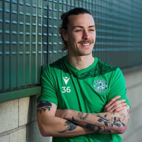Jackson Irvine is looking at a future that could now include an extended stay at Hibs. Photo by Mark Scates / SNS Group