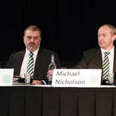 Celtic manager Ange Postecoglou has credited chief executive Michael Nicholson as key to January transfer planning. (Photo by Craig Williamson / SNS Group)