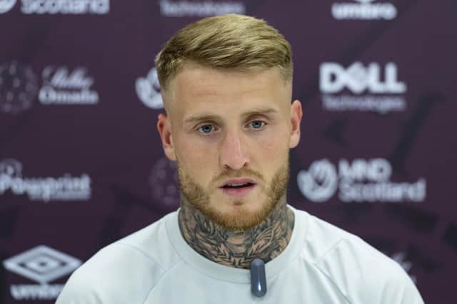 Stephen Humphrys speaks to the media in his first interview as a Hearts player.