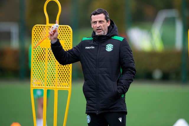 Hibs boss Jack Ross is preparing his team to face Hearts.