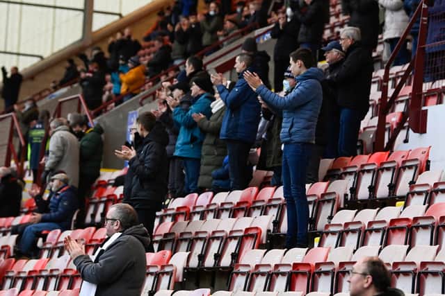 Dunfermline fans got right behind their team in the win over Hamilton Accies. (Photo by Rob Casey / SNS Group)