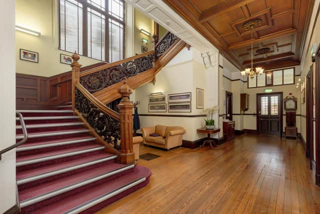 The main hall staircase within Lansdowne House. Picture: Sq Ft Media