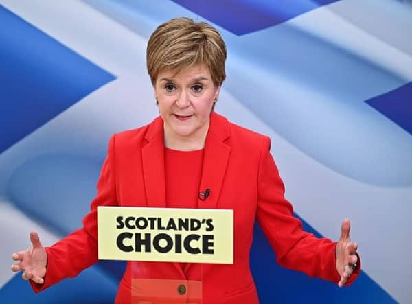 First Minister Nicola Sturgeon. Picture: Jeff J Mitchell/WPA pool/Getty Images