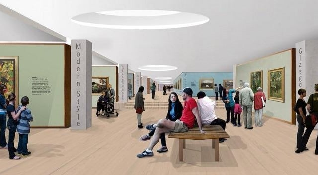 The £22 million project to carry out major improvement's to the Scottish National Gallery, on The Mound, is due to be completed in summer 2023. It will include a redesigned gallery and entrance areas, as well as landscaped of the adjacent East Princes Street Gardens.