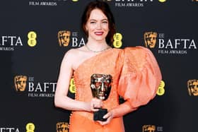Emma Stone won the Best Leading Actress Award for Poor Things at Sunday evening's Baftas - but could she face additional competition from Scottish ministers at the Oscars? (Picture: Ian West/PA Wire)