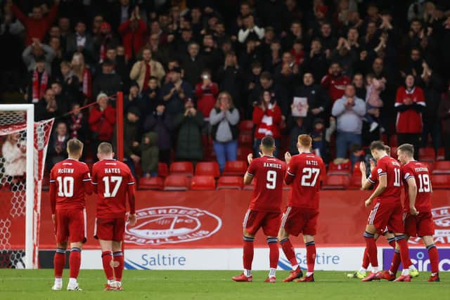 Aberdeen picked up a much-needed win by defeating Hibs on Saturday. (Photo by Craig Williamson / SNS Group)