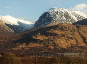 Coming in at a height of 1,345m, Ben Nevis is Scotland's highest mountain.