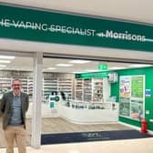 VPZ director Greig Fowler, as he unveiled the partnership with supermarket chain Morrisons.