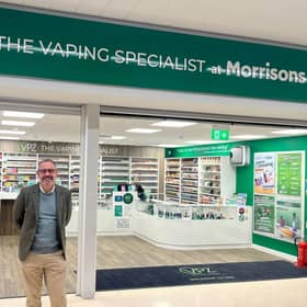 VPZ director Greig Fowler, as he unveiled the partnership with supermarket chain Morrisons.