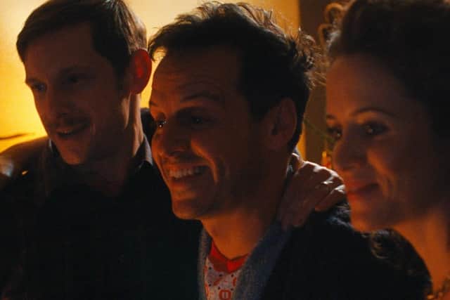 Jamie Bell, Andrew Scott and Claire Foy in All of Us Strangers PIC: Searchlight Pictures All Rights Reserved.