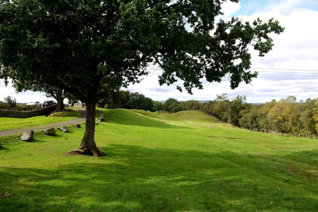 A stretch of the Antonine Wall at Rough Castle Fort near Bonnybridge. PIC: Michael Gillen.