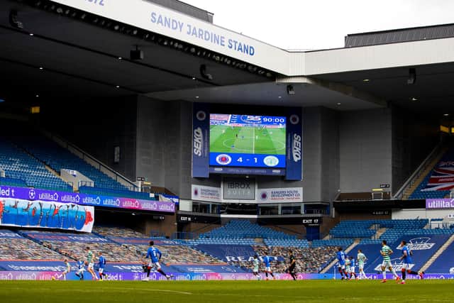 Scottish football went behind closed doors for several months last season.