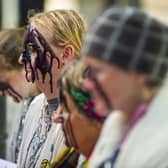 Extinction Rebellion Scotland perform a ‘fossil fools’ protest on the official day of the energy price rise. Picture: Lisa Ferguson