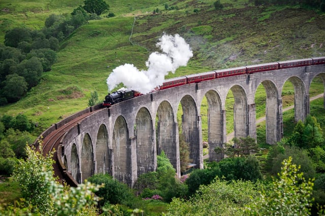 Filming locations of Harry Potter in Scotland include Loch Etive, Glencoe, Corrour, Loch Arkaig, and Glenfinnan Viaduct. Harry Potter fans are often fond of the steam train called "The Jacobite" which offers a sightseeing experience via West Coast Railways.