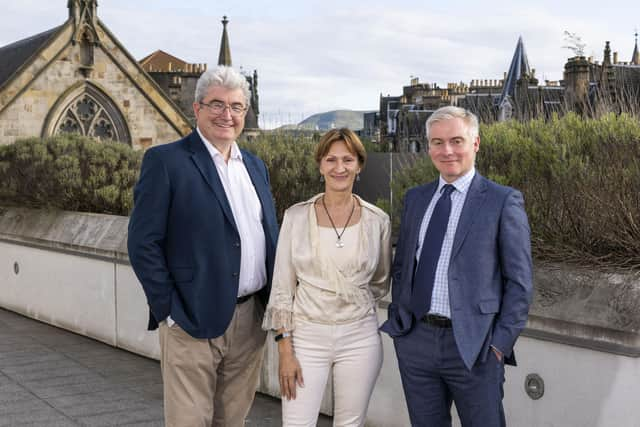 From left: Charles Sweeney, Kirsten Lord, and David Ovens. Picture: Jamie Williamson.