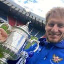 Zdenek Zlamal celebrated St Johnstone's Scottish Cup win but is now a free agent after leaving Hearts.