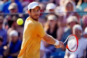 Andy Murray during his quarter-final match against Jason Kubler at the Lexus Surbiton Trophy.