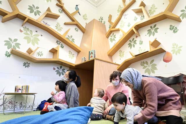 A  Bookbug session at Central Children's Library in Edinburgh. Picture: John Devlin