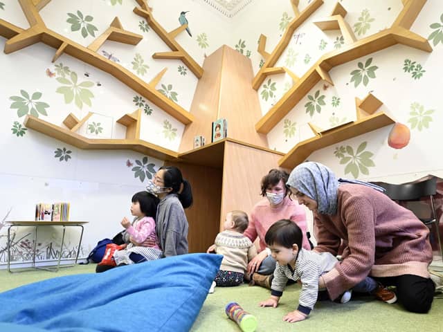 A  Bookbug session at Central Children's Library in Edinburgh. Picture: John Devlin