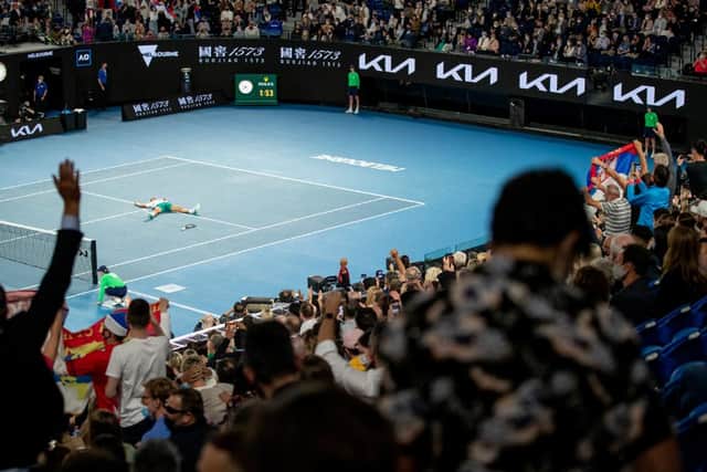 The booing at the Australian Open came after the country began its national vaccine rollout (Getty Images)