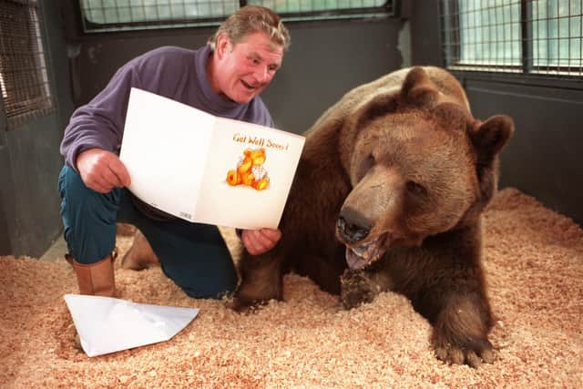 Hercules suffered a slipped disc in 1996, putting an end to the bear's long career in the entertainment industry.