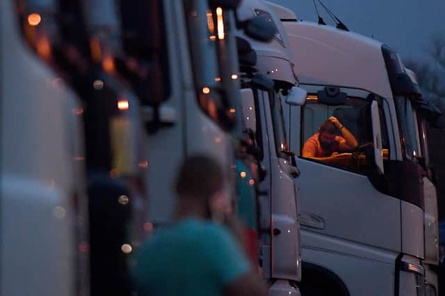 It has been calculated that there has been a driver shortfall of more than 65,000 across the UK since January. Picture: Justin Tallis/AFP via Getty Images.