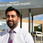 Health secretary Humza Yousaf on a visit to Forth Valley Royal Hospital. Picture: Michael Gillen