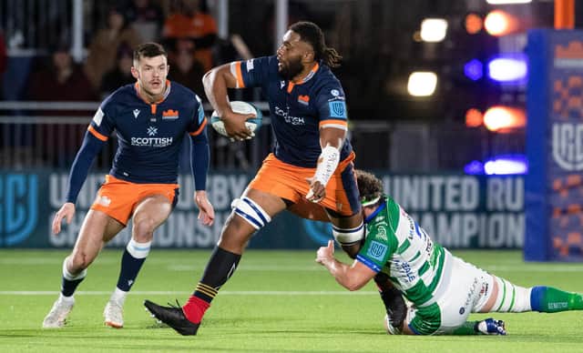 Edinburgh have been without Viliame Mata since the No 8 injured his knee against Benetton last December. (Photo by Ross Parker / SNS Group)