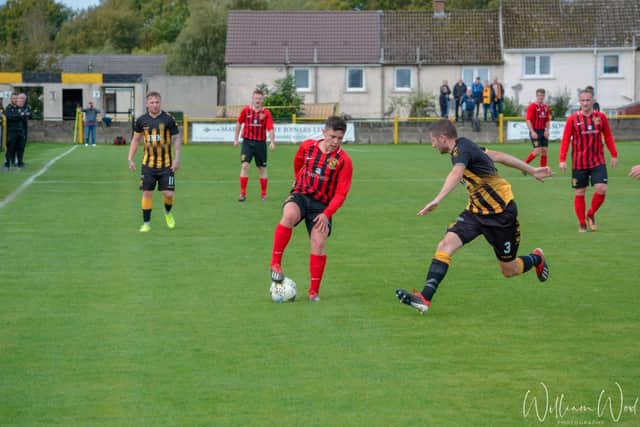 Liam in action at Auchinleck in 2019. Credit: William Wood