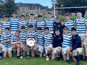 The Edinburgh Academy under-18 squad lifted the Sesquicentenary Trophy at the weekend with the win over Merchiston Castle