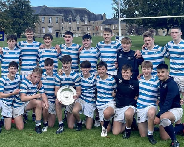The Edinburgh Academy under-18 squad lifted the Sesquicentenary Trophy at the weekend with the win over Merchiston Castle