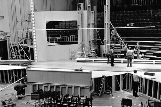 The Usher Hall undergoes a transformation for the 1972 Eurovision Song Contest
