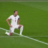 Players take the knee against racism before the UEFA EURO 2020 Group D football match between England and Scotland at Wembley Stadium (Getty Images)