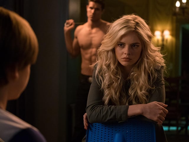 Some say dark comedy, others call it gore. The Babysitter is not for the faint of heart, stabbing, shooting and even by a fireplace poker run all the way through someone's head. Eeek.