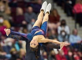 Lilah Fear and Lewis Gibson  are lying in fourth place after the rhythm dance at the World Figure Skating Championships in Japan.