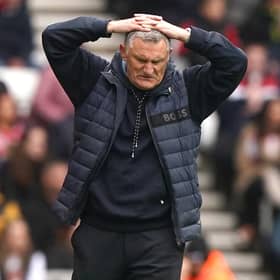 Sunderland manager Tony Mowbray on the touchline during the 2-2 draw with Watford.