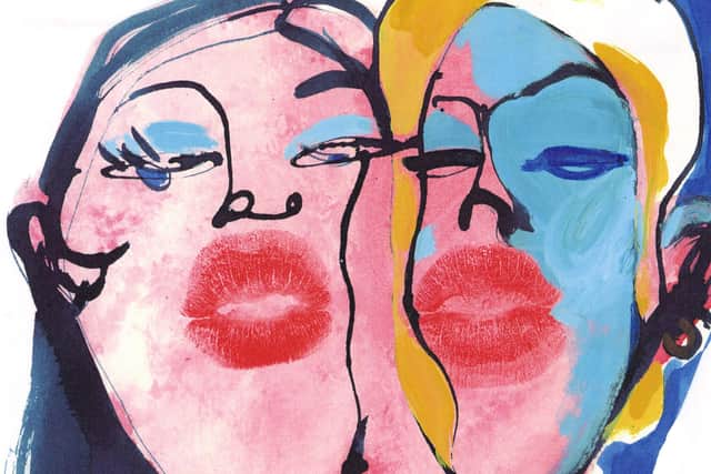 Kissy Kissy, one of the illustrations Jill Calder created for Scottish model Honor Fraser's column in Scotland on Sunday.
.