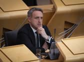 Scottish Liberal Democrats leader Alex Cole-Hamilton in the main chamber at the Scottish Parliament. Picture: Jane Barlow - Pool / Getty Images