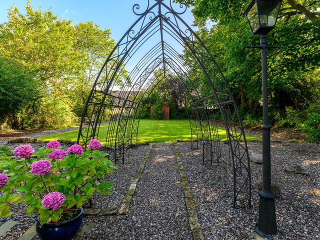A focal point to enter the garden