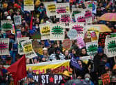 Climate protestors march in Glasgow during the United Nations' COP26 climate summit in November (Picture: Jeff J Mitchell/Getty Images)