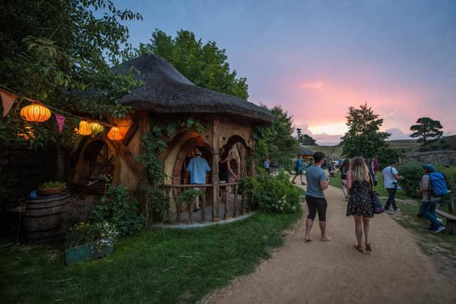 Hobbiton, the Shire village home of Frodo Baggins and his kind, was transformed from film studio into tourist attraction following production. It now numbers among New Zealand's most popular destinations. Image Credit: Hobbiton