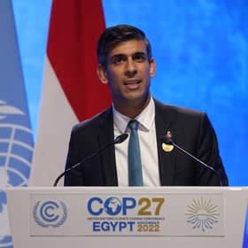 Rishi Sunak initially said he would not attend the COP27 climate summit last year. He is being urged to attend this year's event (Picture: Sean Gallup/Getty Images)