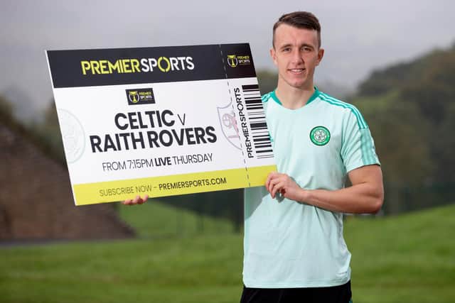 Celtic's David Turnbull pictured at Premier Sports Cup photocall for the quarter-final tie at home to Raith Rovers that is poised to see him make his 50th appearance for the Parkhead club. (Photo by Craig Williamson / SNS Group)