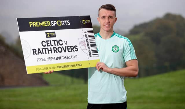 Celtic's David Turnbull pictured at Premier Sports Cup photocall for the quarter-final tie at home to Raith Rovers that is poised to see him make his 50th appearance for the Parkhead club. (Photo by Craig Williamson / SNS Group)