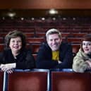 Elaine C Smith, Mark Nelson and Zara Gladman launched the programme for the Glasgow International Comedy Festival at the King's Theatre. Picture: John Devlin