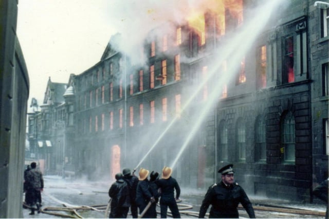 In early 1978, a huge blaze broke out at Lawson Donaldson Seeds Ltd, situated between Constitution Street and Wellington Place in Leith. The army had to step in to put the fire out because of the ongoing fireman's strike.