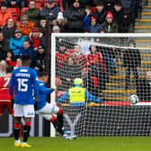 James Tavernier scores Rangers equaliser from the penalty spot in added time at Pittodrie. (Photo by Alan Harvey / SNS Group)