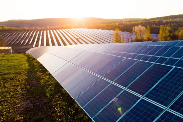 About 25 acres for every five megawatts of power produced is a general rule of thumb for photovoltaic installations (Picture:stock.adobe.com)