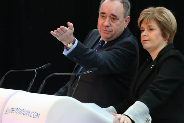 Nicola Sturgeon and Alex Salmond have clashed over a strategy for independence